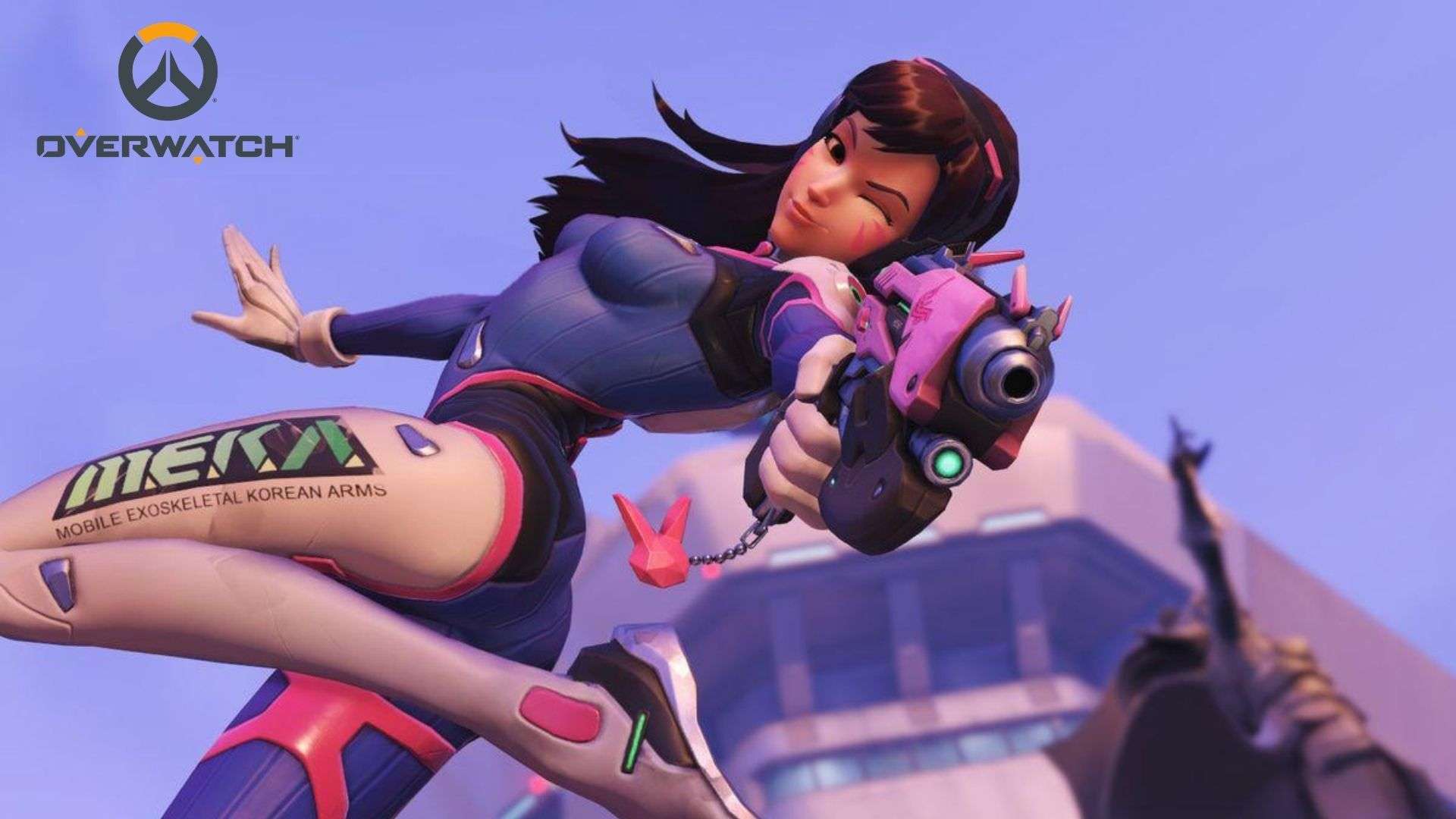 D.Va from Overwatch jumping