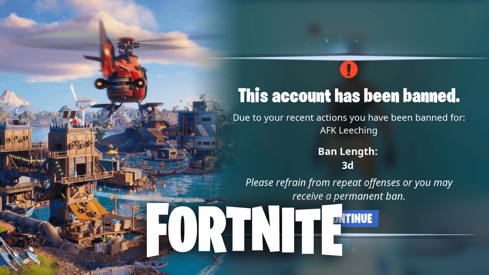 Fortnite Season 3 gameplay / Fortnite account ban