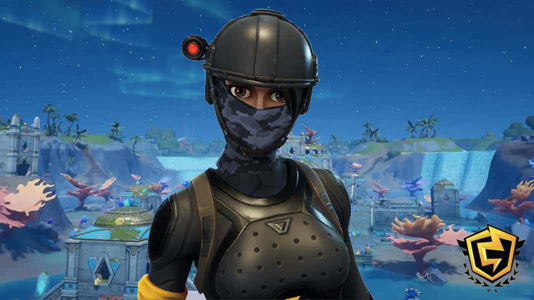 Fortnite character with FNCS logo