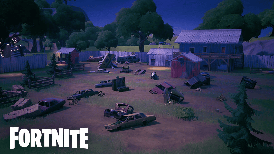 Risky reels poi at night with fortnite logo