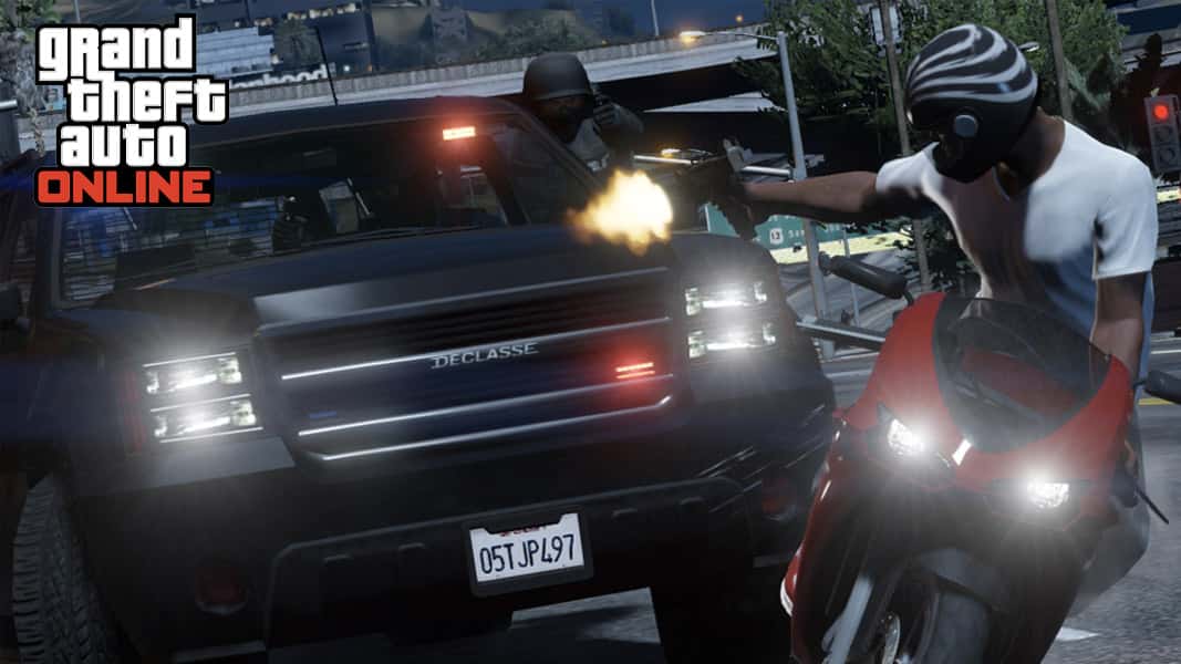 GTA V Character being chased by FIB