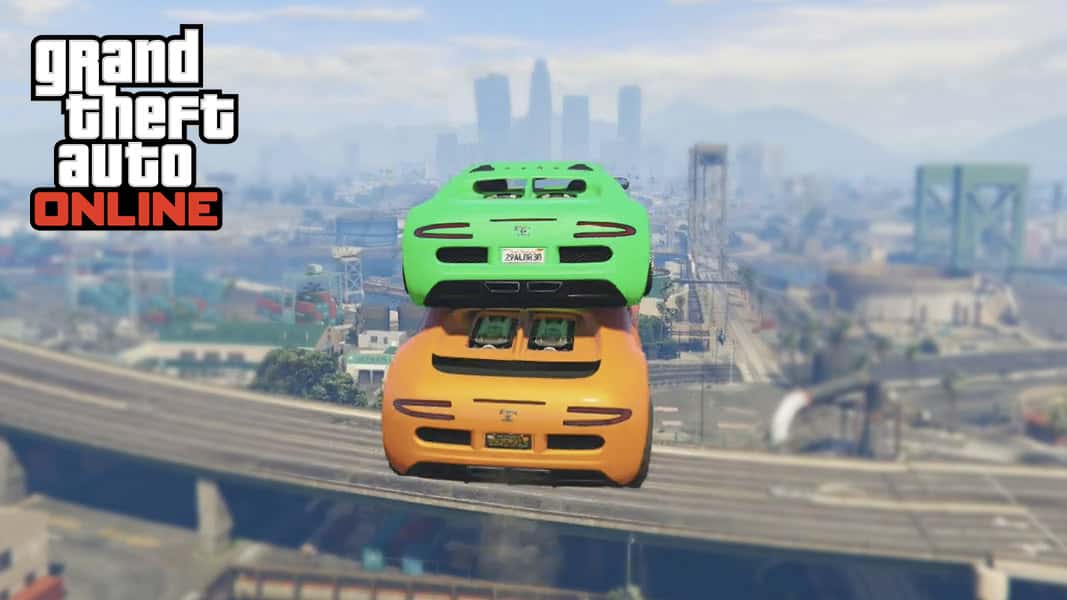 GTA Online cars flying