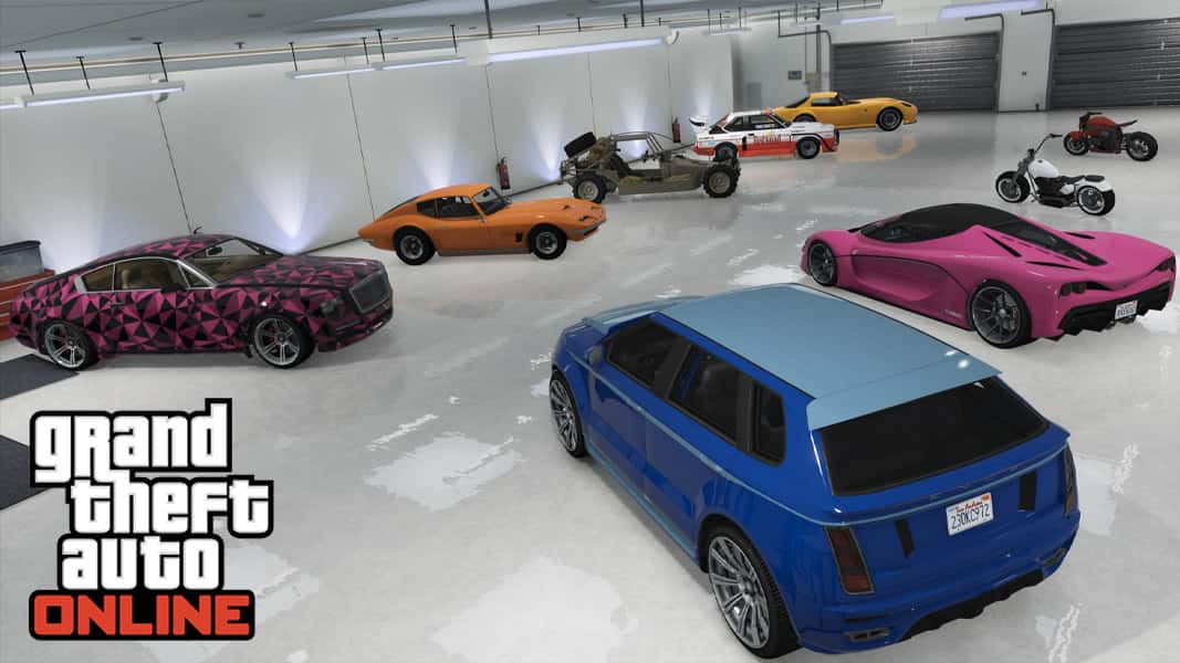 GTA Online cars in storage