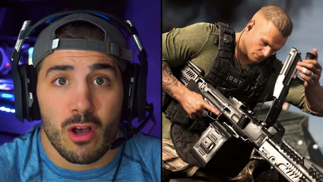 NICKMERCS and an LMG from Warzone