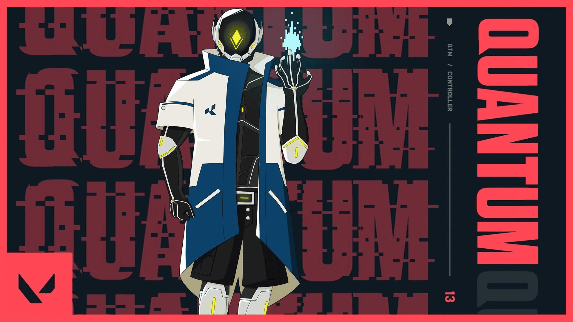 Quantum agent concept character design for Valorant