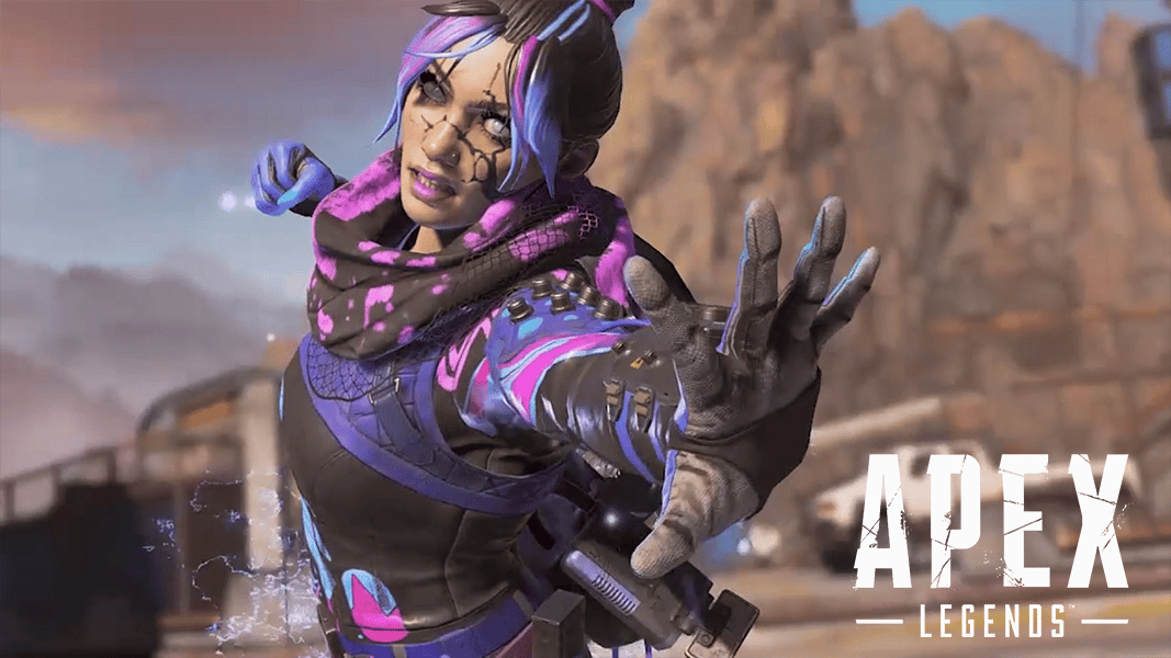 Wraith void skin doing a finisher in Apex Legends