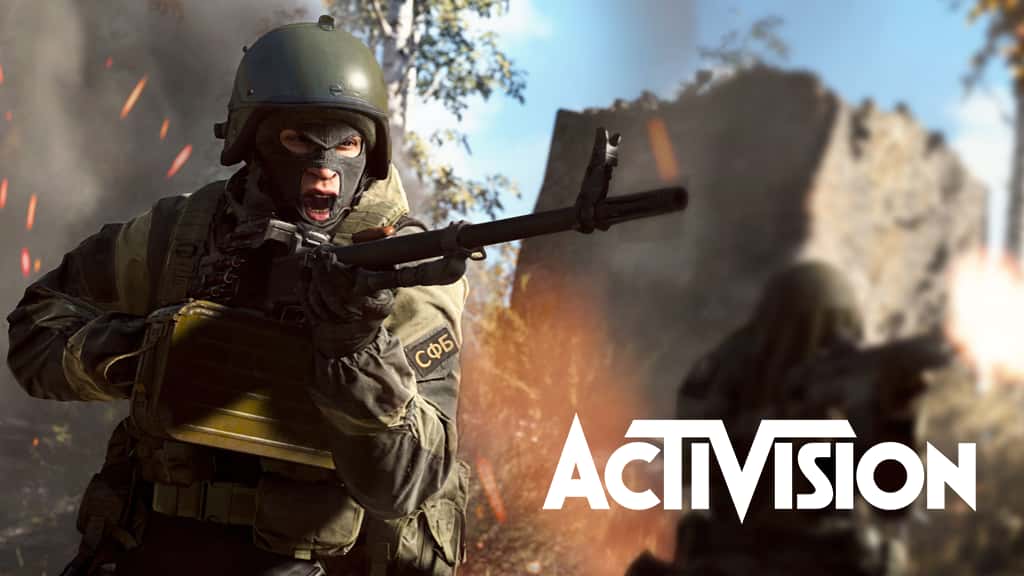 Call of Duty Modern Warfare gameplay with Activision logo