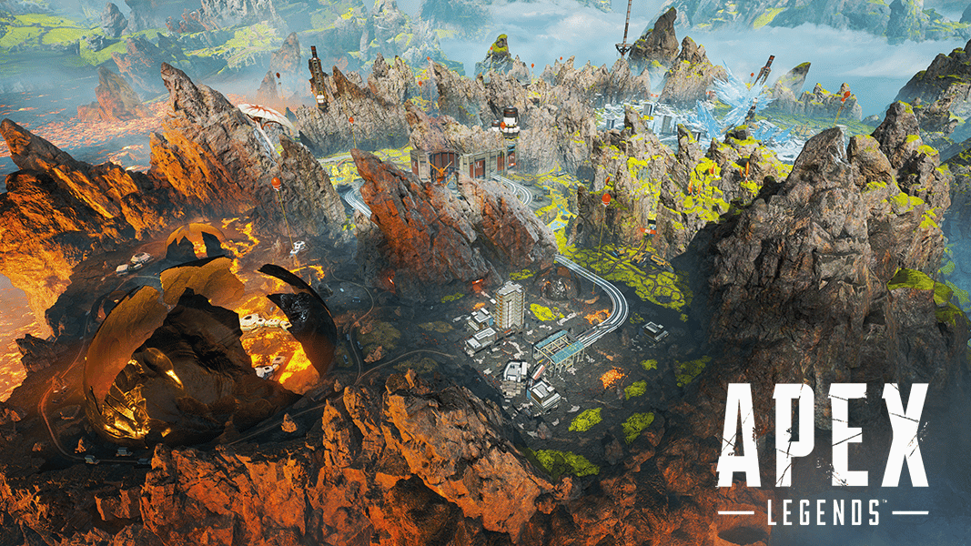 Worlds Edge map from Apex Legends