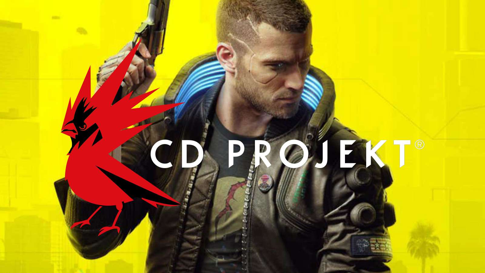 Cyberpunk 2077 and CD Projekt Red logo