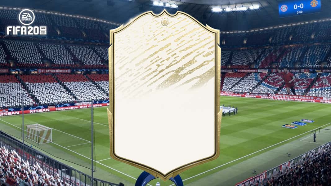 FIFA 20 Icon against the background of the Bayern Munich stadium