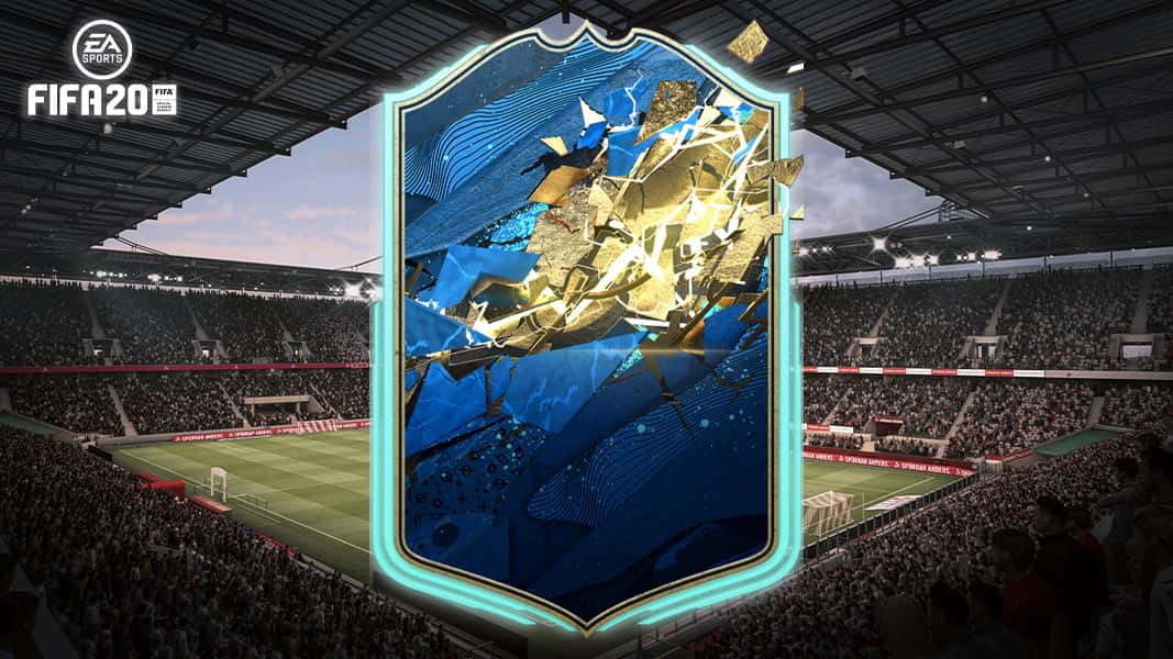 FIFA 20 TOTSSF card with a stadium
