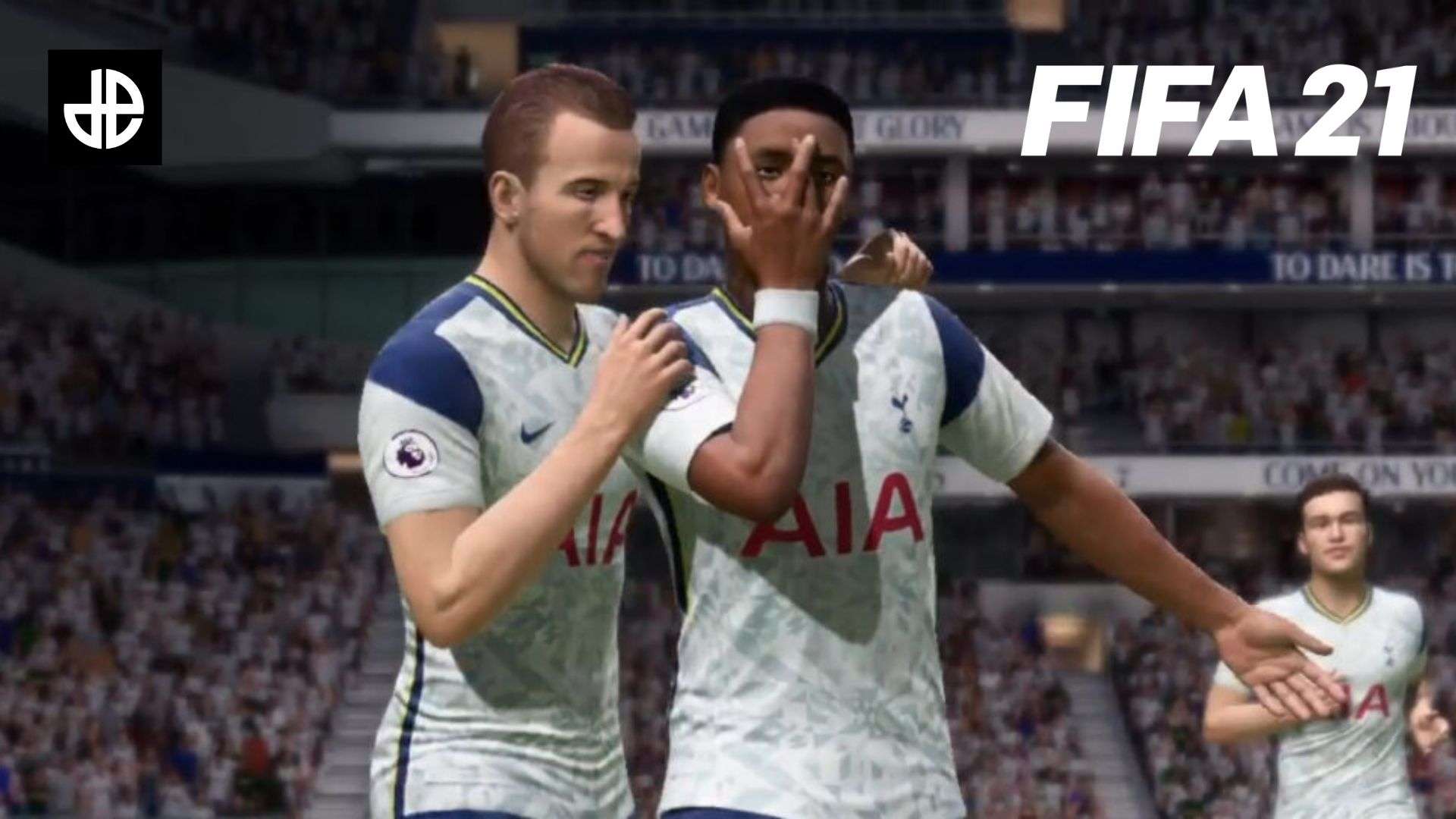 Spurs players celebrating in FIFA