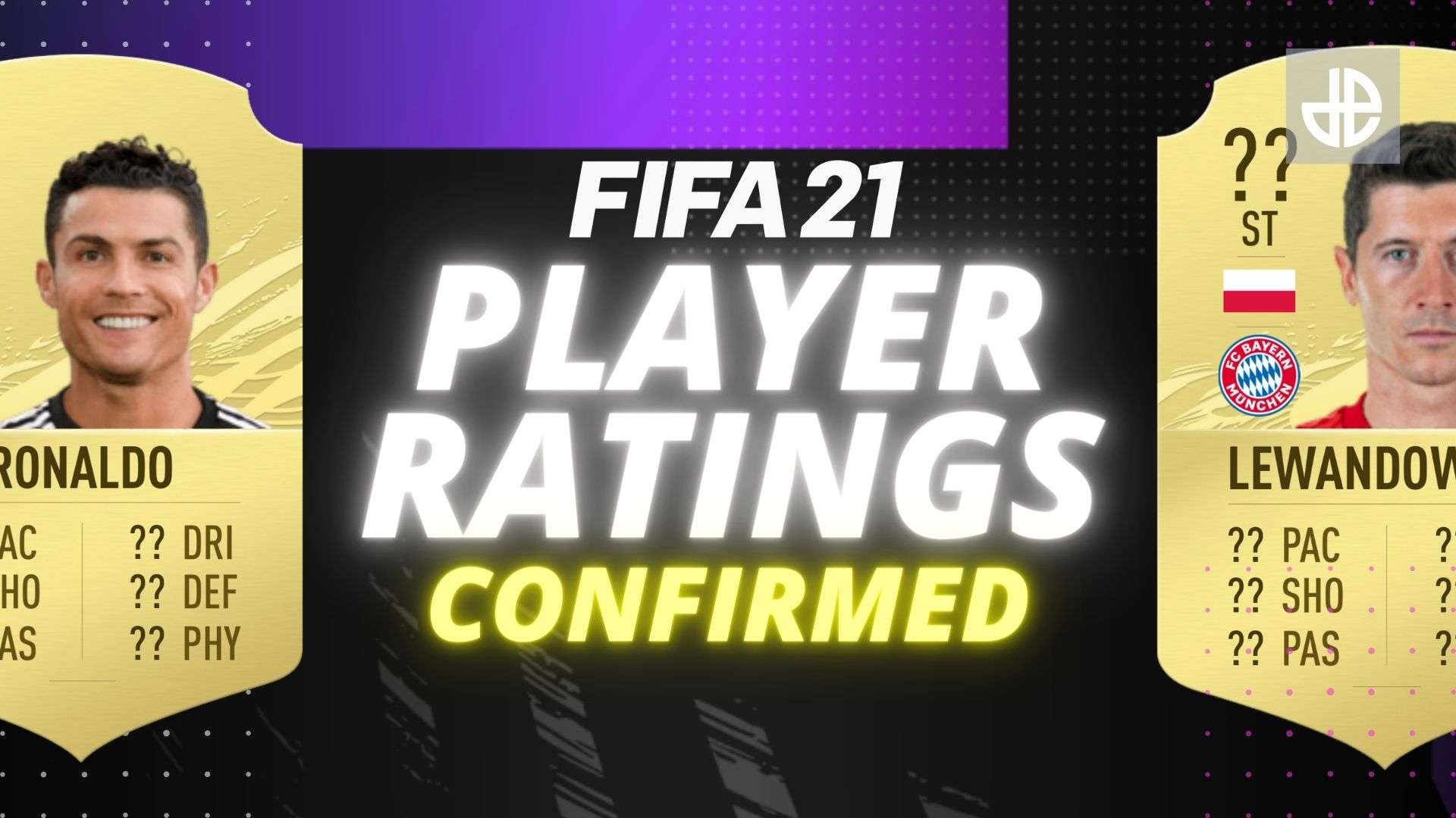 FIFA 21 ratings with Ronaldo and Lewandowski