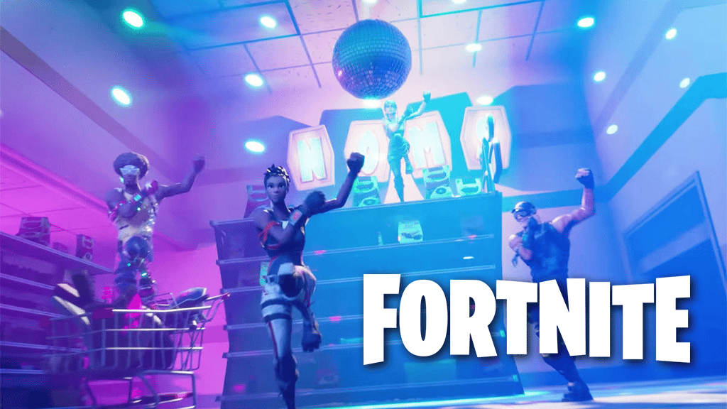 Fortnite players dancing due to boogie bomb