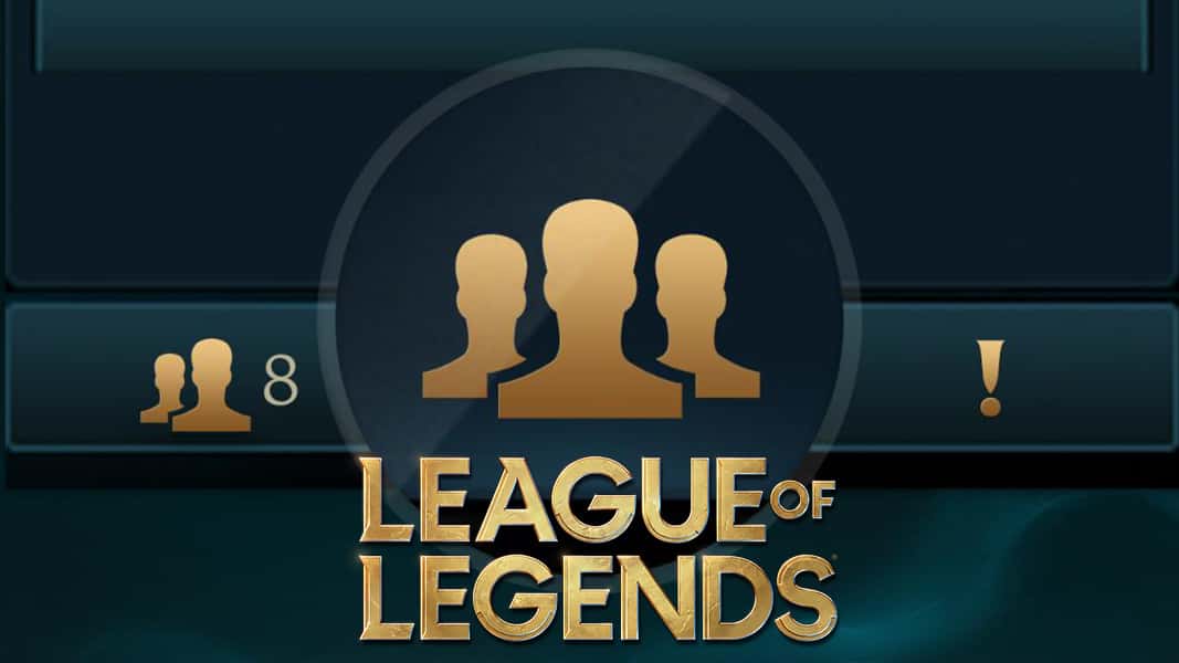 League of legends clubs tab with game logo