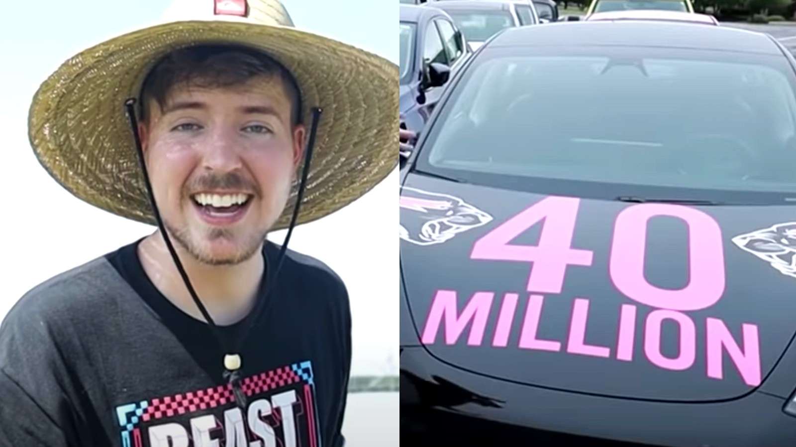 MrBeast gave away 40 cars to his 40 millionth subscriber