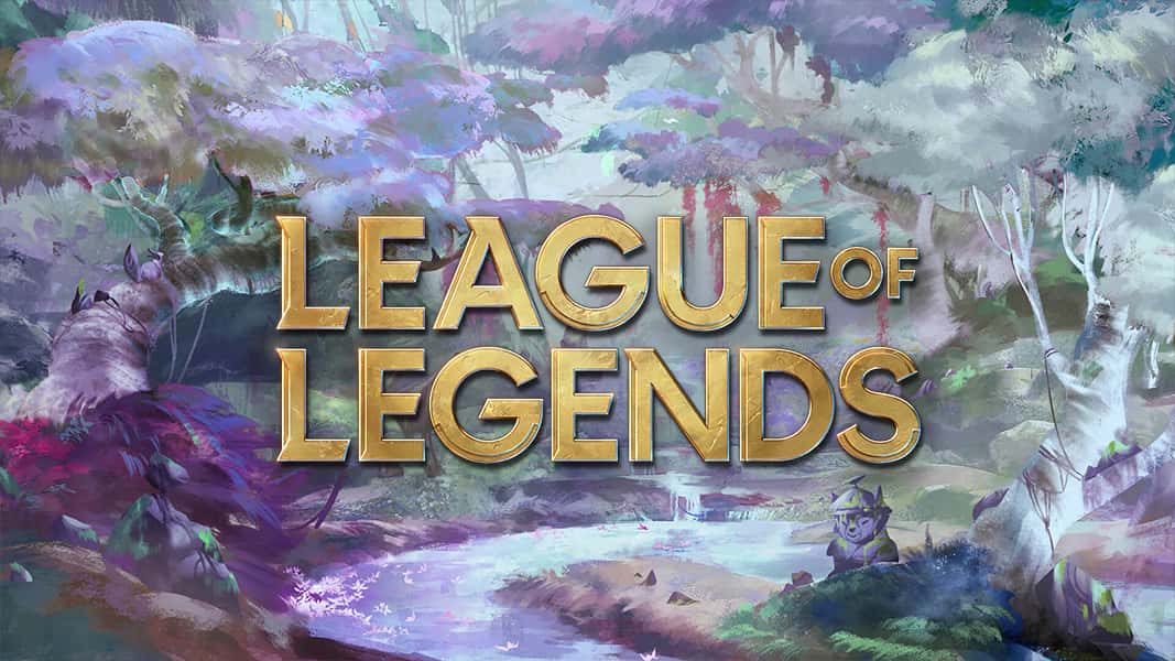 League of legends logo in jungle