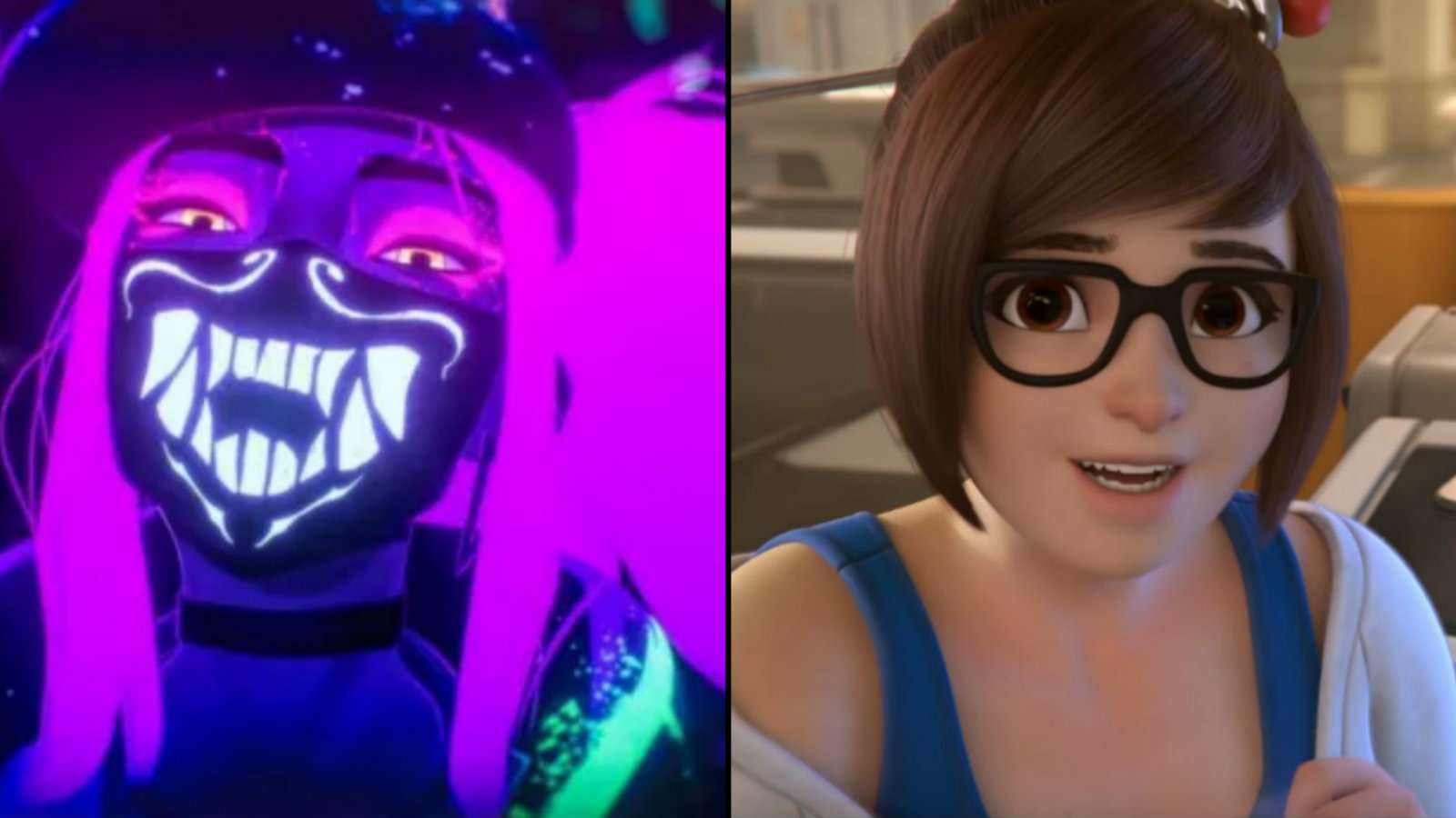 K/DA and Mei from Overwatch
