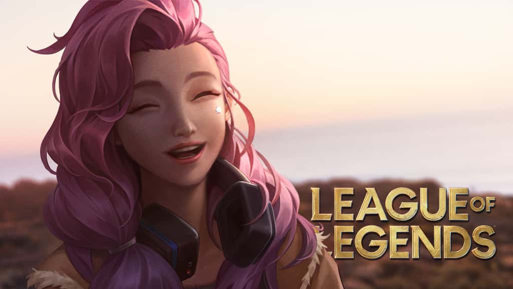 League of Legends Seraphine smiling with headset