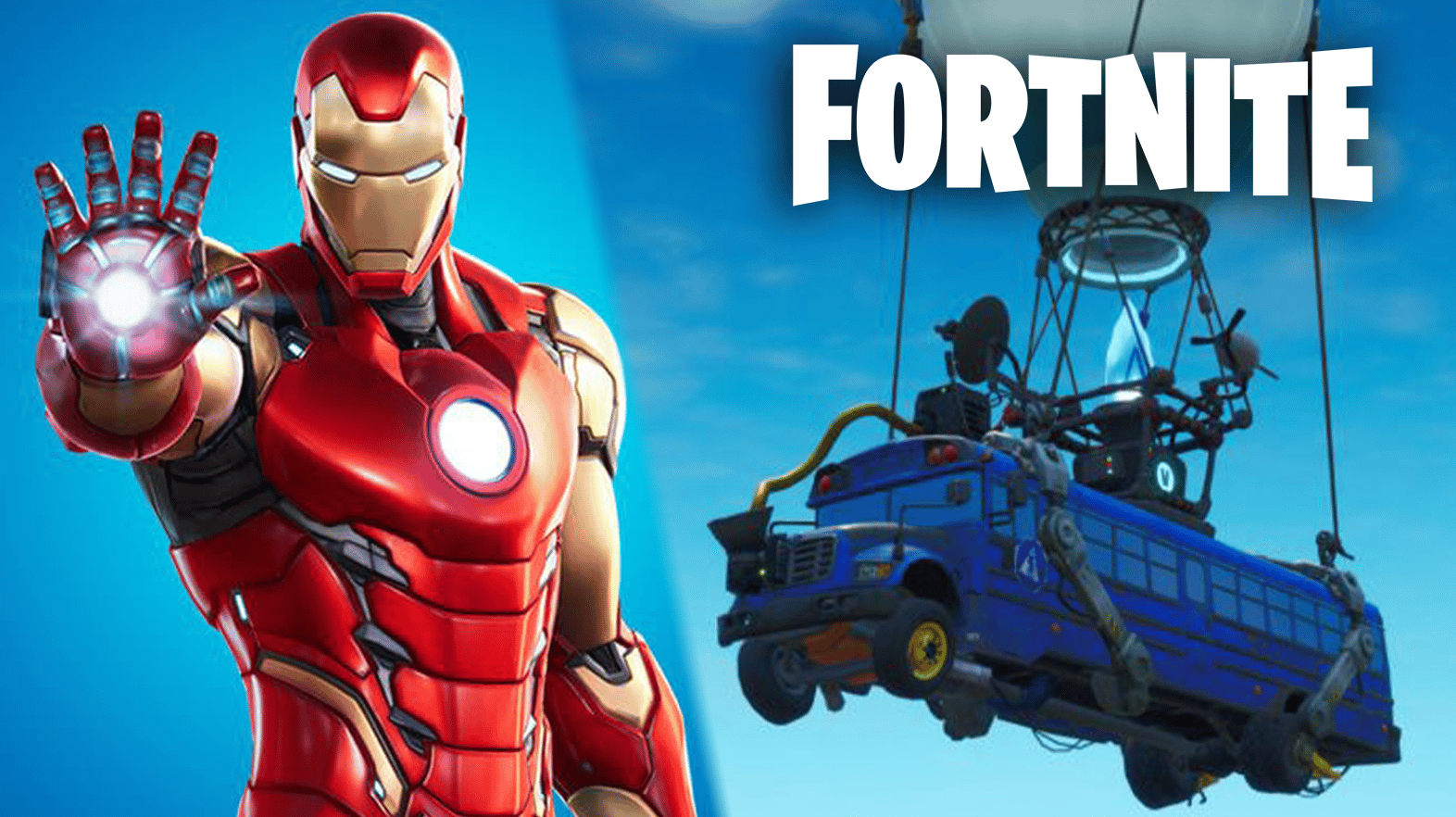 Fortnite Season 4 Iron Man Battle Bus