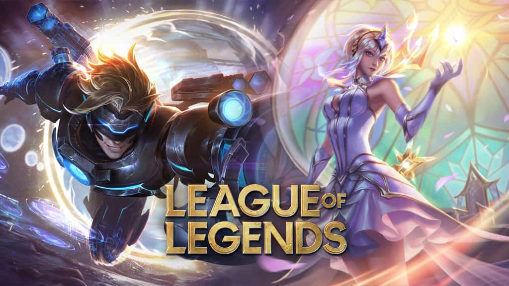 Pulsefire Ezreal and Elementalist Lux in League of Legends
