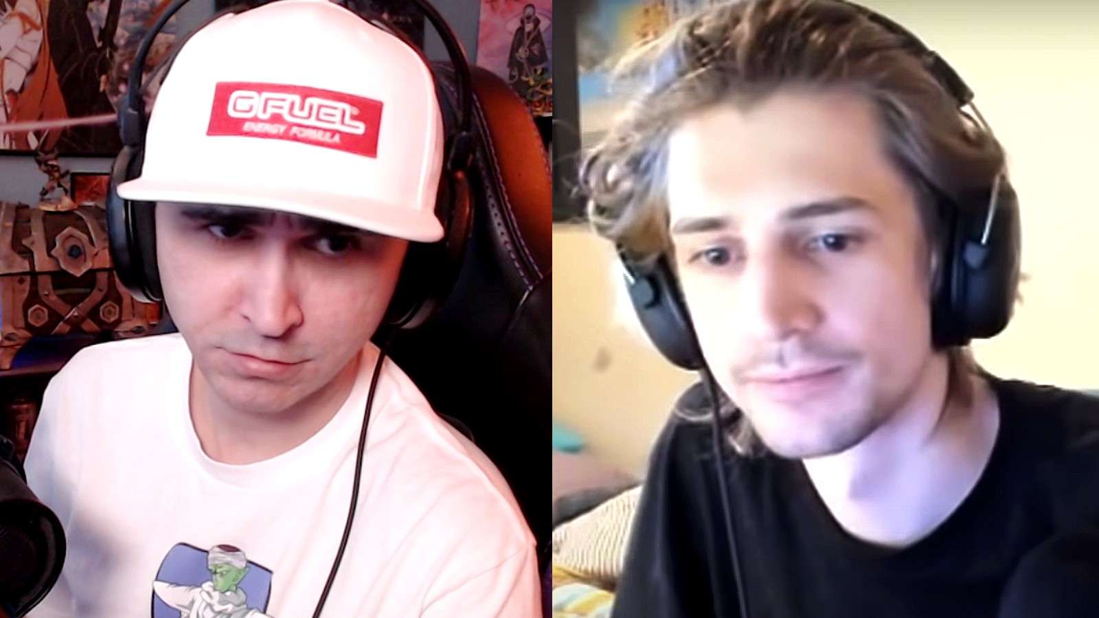 xQc and Summit1g side by side