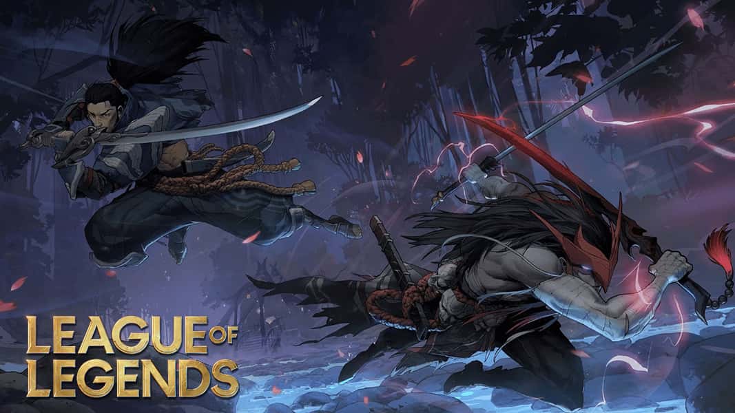 Yasuo and Yone in kin of the stained blade cinematic