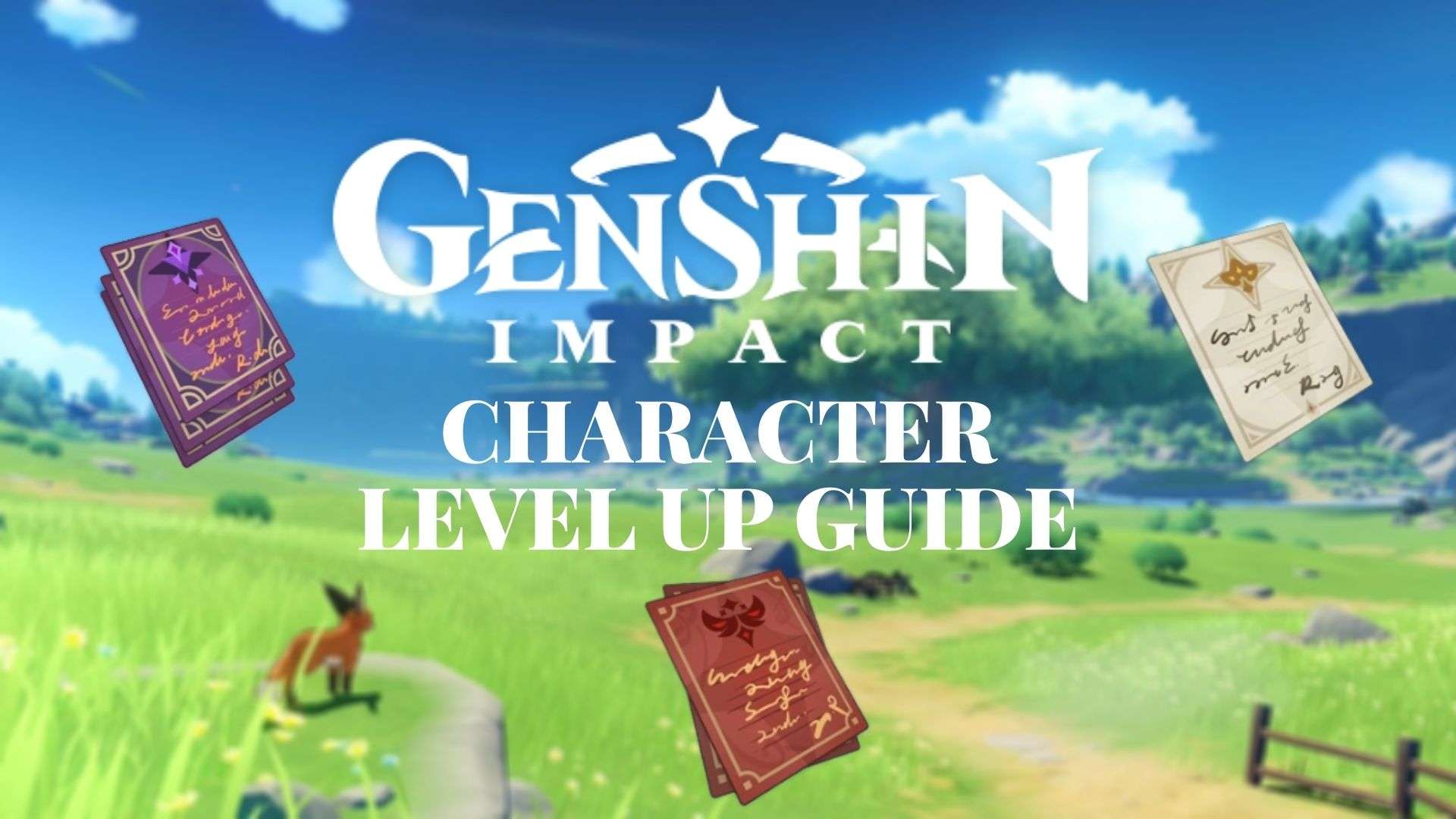 Genshin Impact character level up
