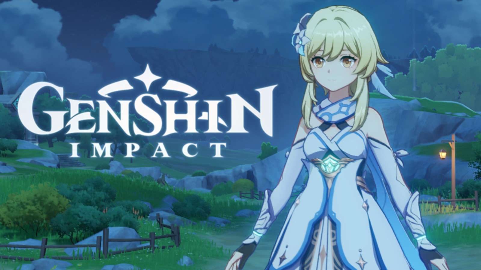 Genshin Impact character by the logo