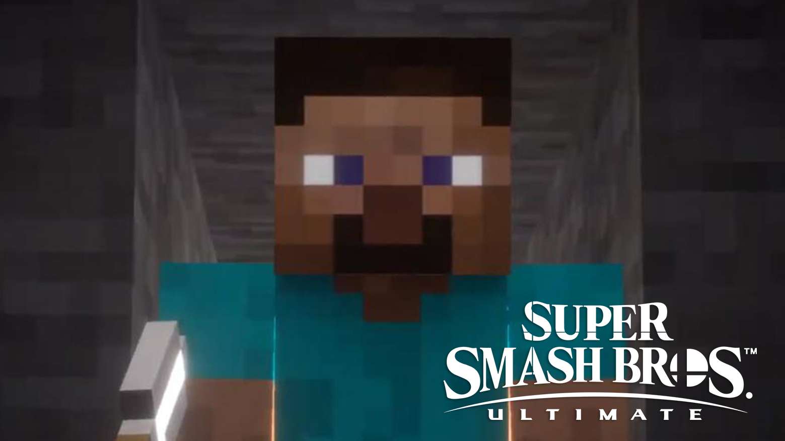 Minecraft Steve in Smash Bros