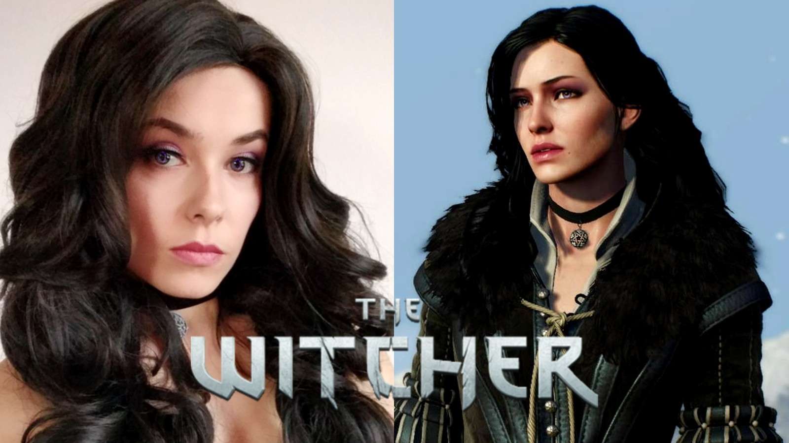 Cosplayer DariaSol next to Yennefer from The Witcher