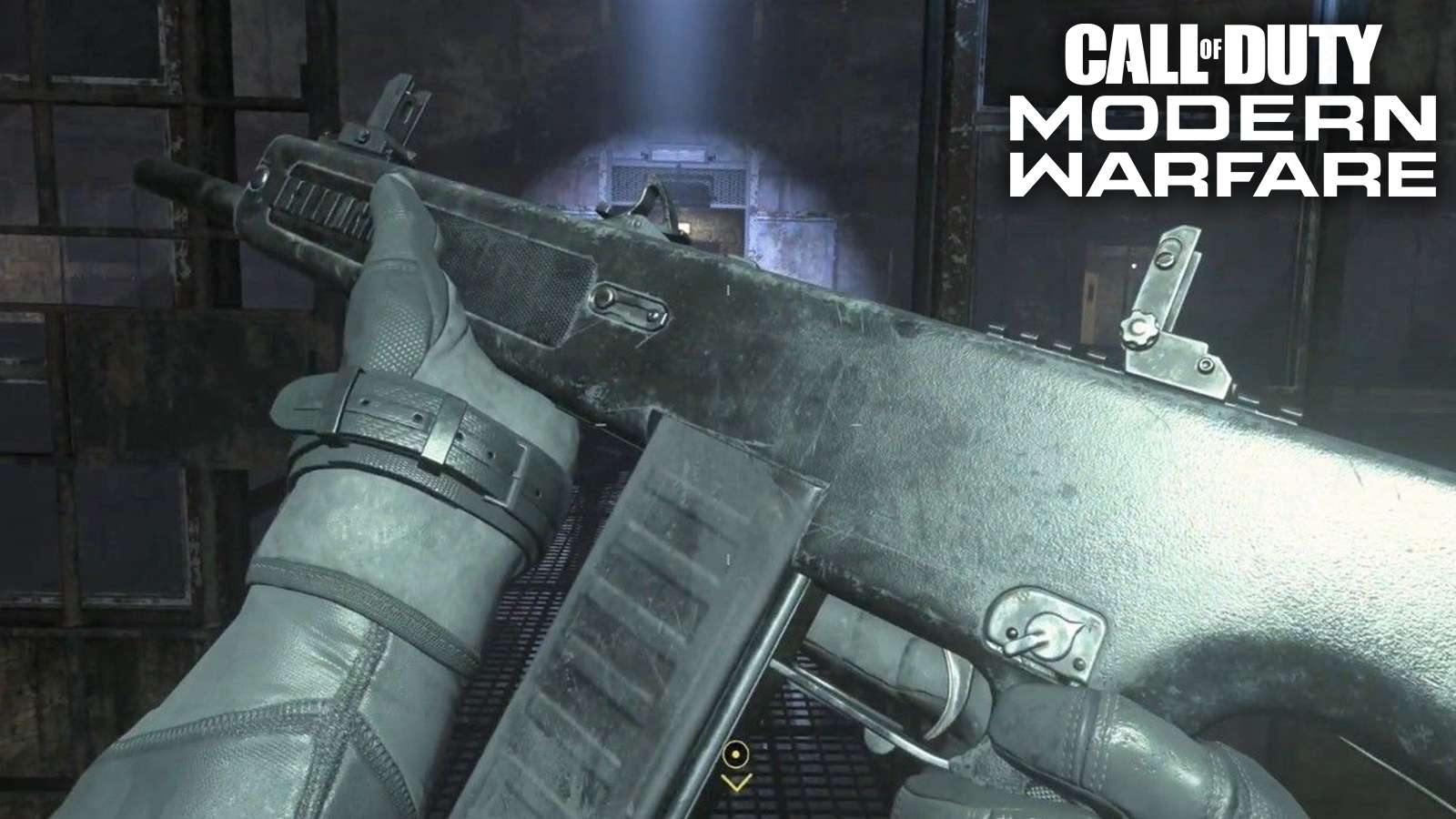 Player holding JAK-12 shotgun in Modern Warfare.
