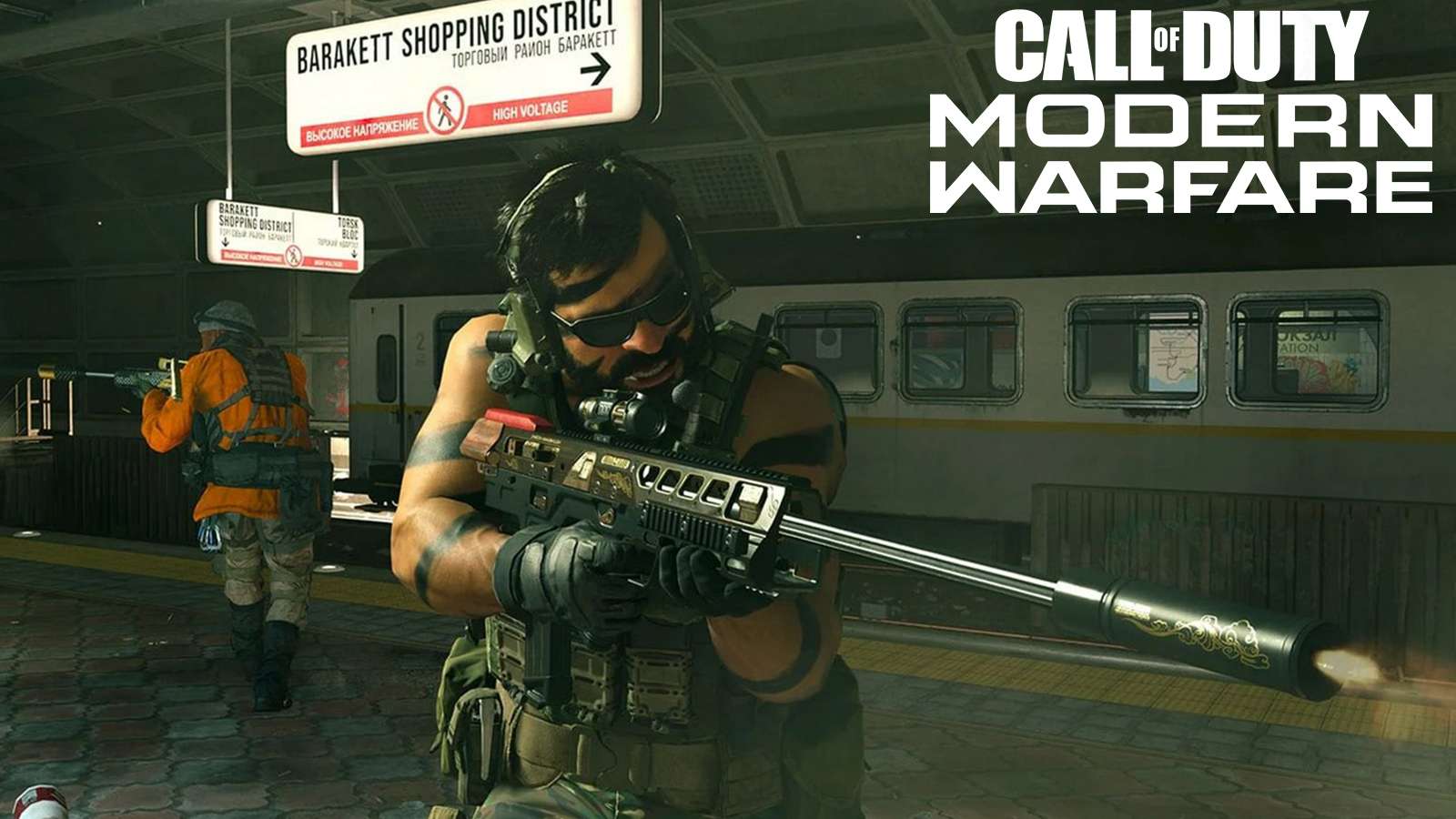 Warzone player using the SPR-208 sniper rifle.