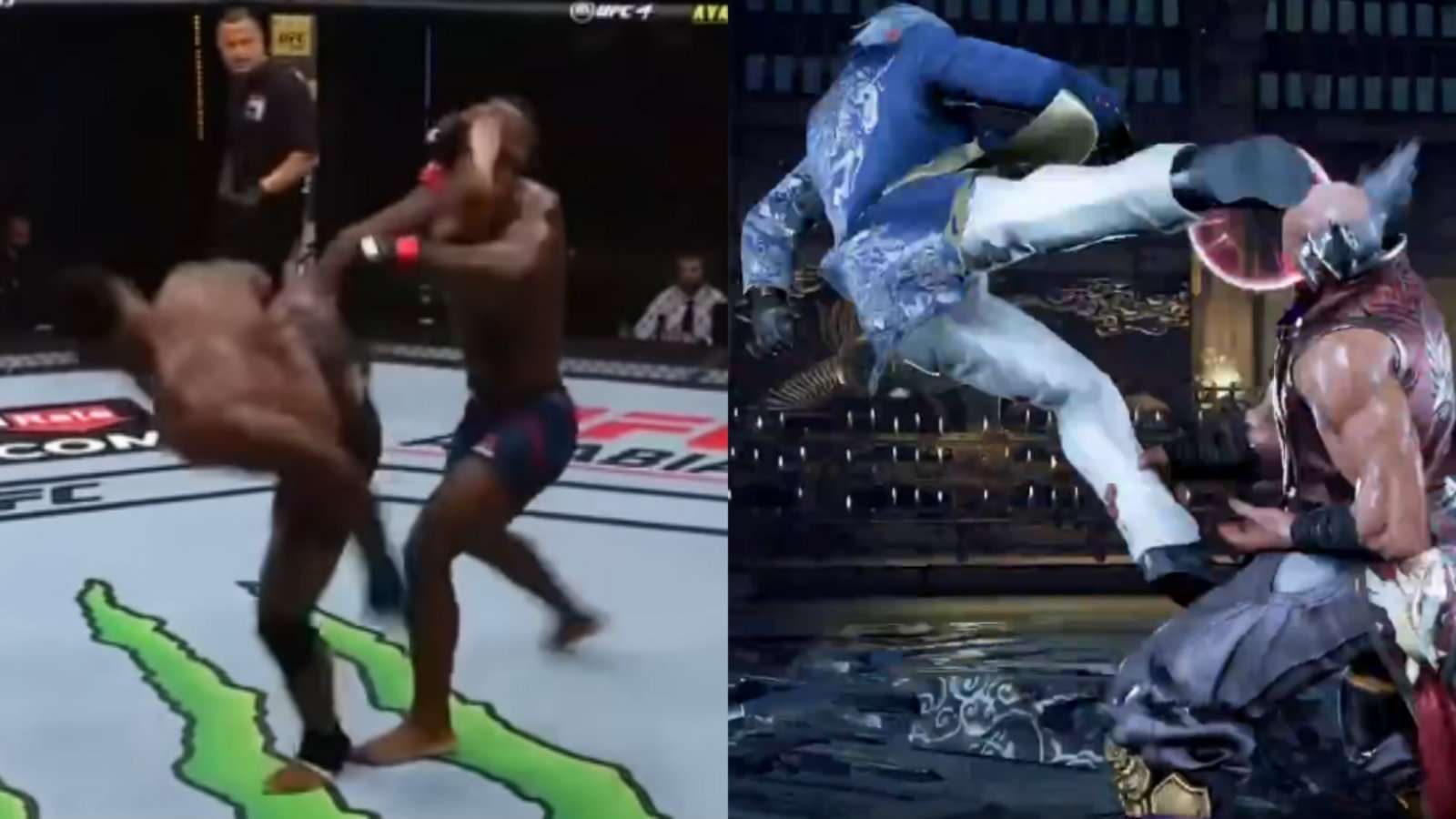 UFC fighter performs Tekken move