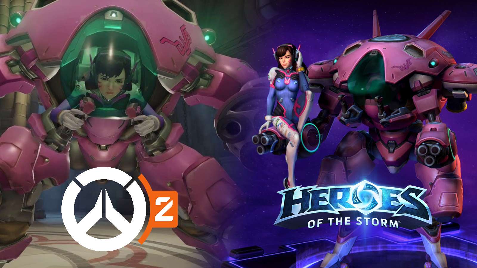 D.Va in Overwatch and Heroes of the Storm