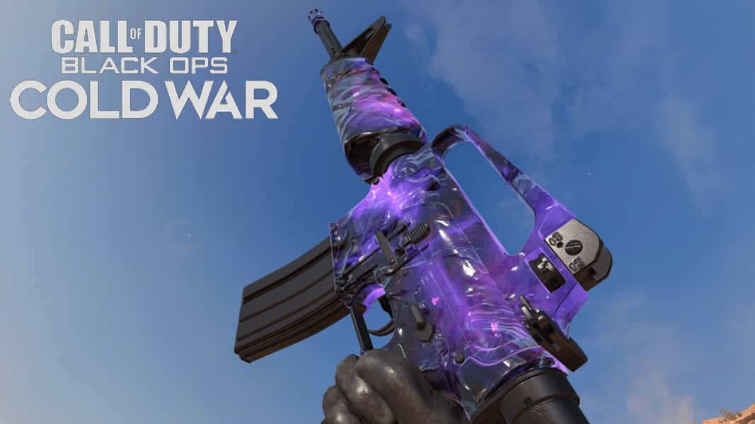M16 with Dark Matter camo in Call of Duty Black Ops Cold war