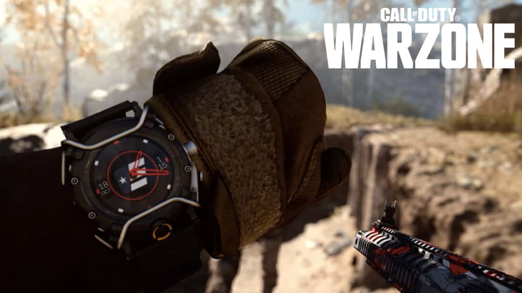 Call of Duty Modern Warfare character looking at a watch