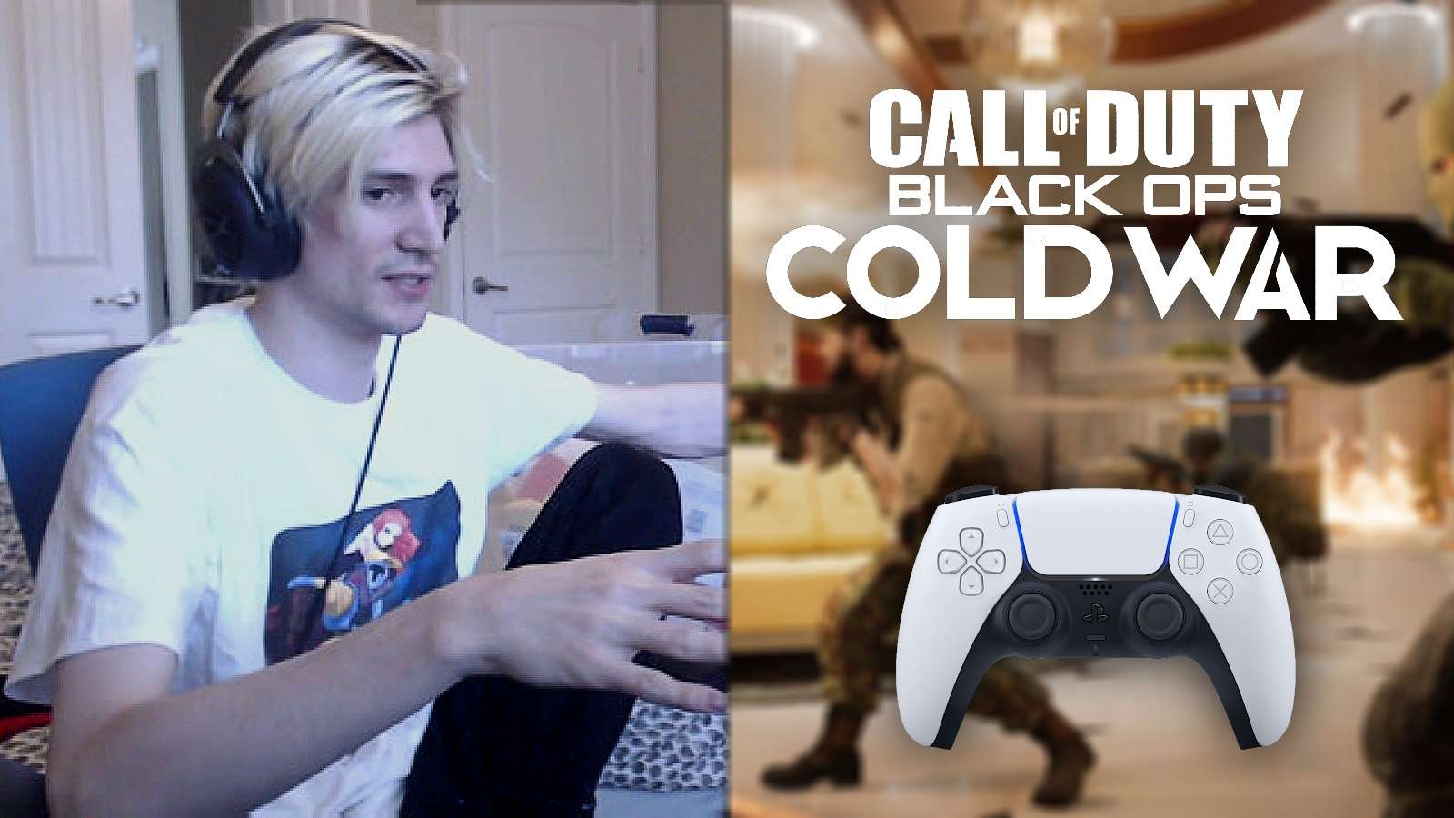 xQc call of duty on controller