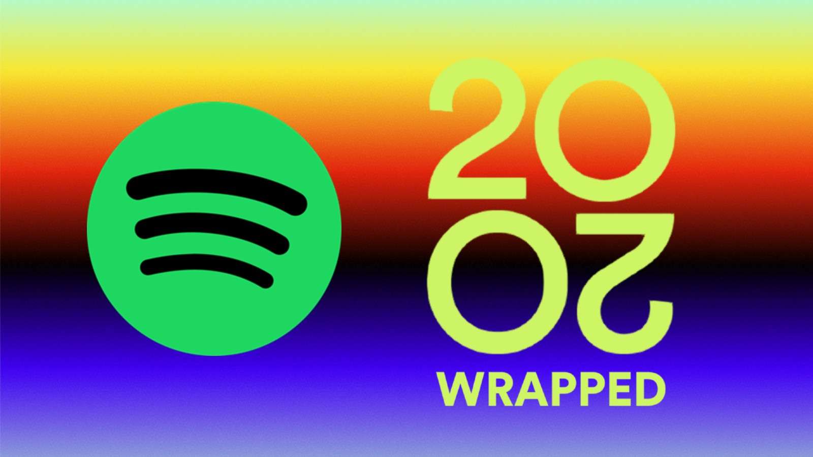 Spotify logo next to the logo for 2020's Spotify wrapped