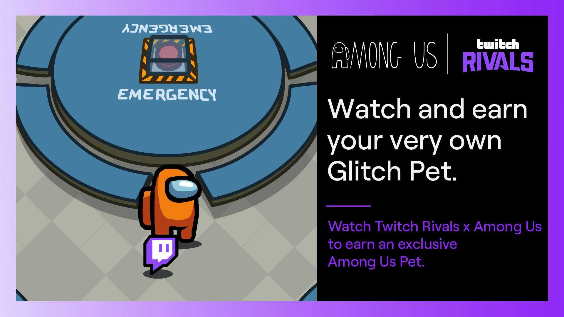 Among Us Glitch pet from Twitch Rivals
