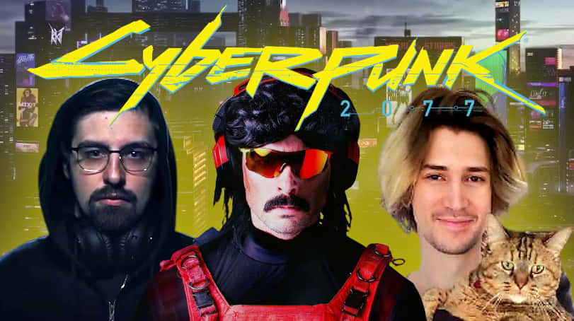 cyperbunk 2077 reactions dr disrespect xqc shroud streamers youtubers twitch youtube