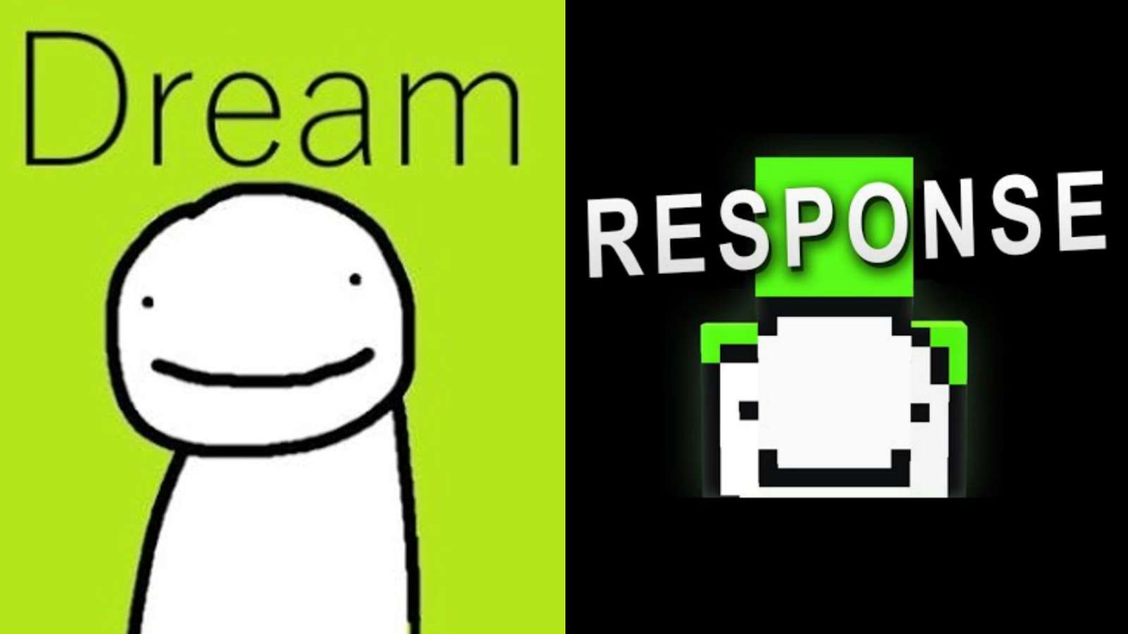 Dream's response video on YouTube