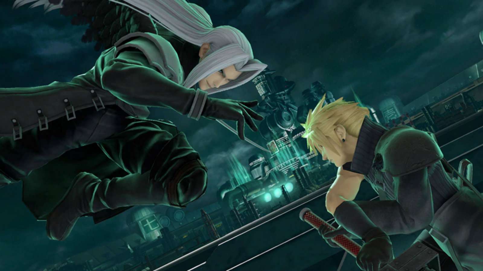 Cloud and Sephiroth fight in Smash Ultimate