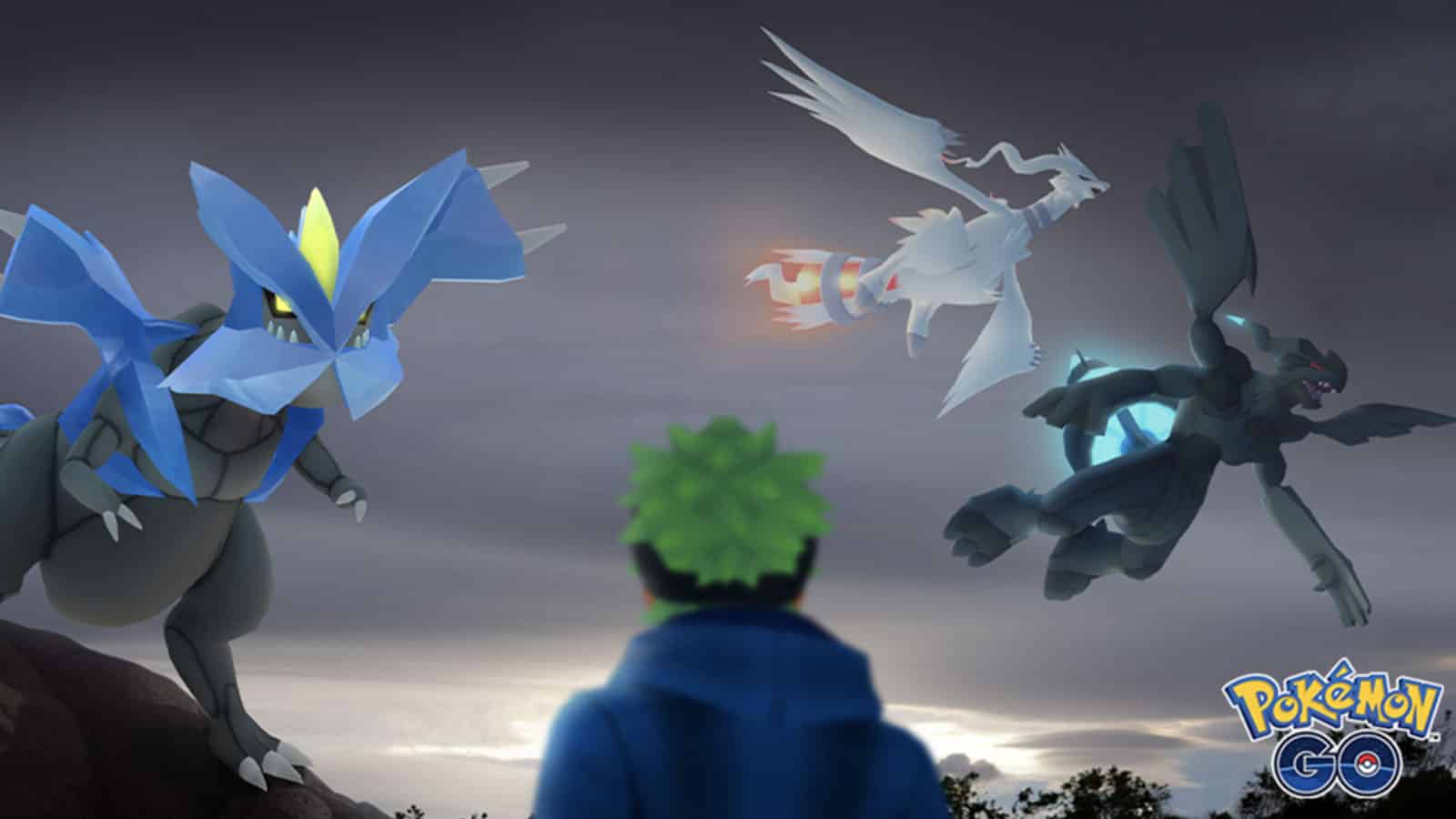 Pokemon GO promotional for Kyurem raid.