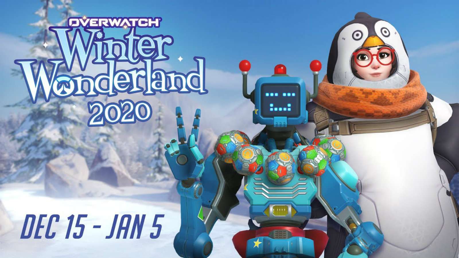 Overwatch winter wonderland 2020 with mei and zen