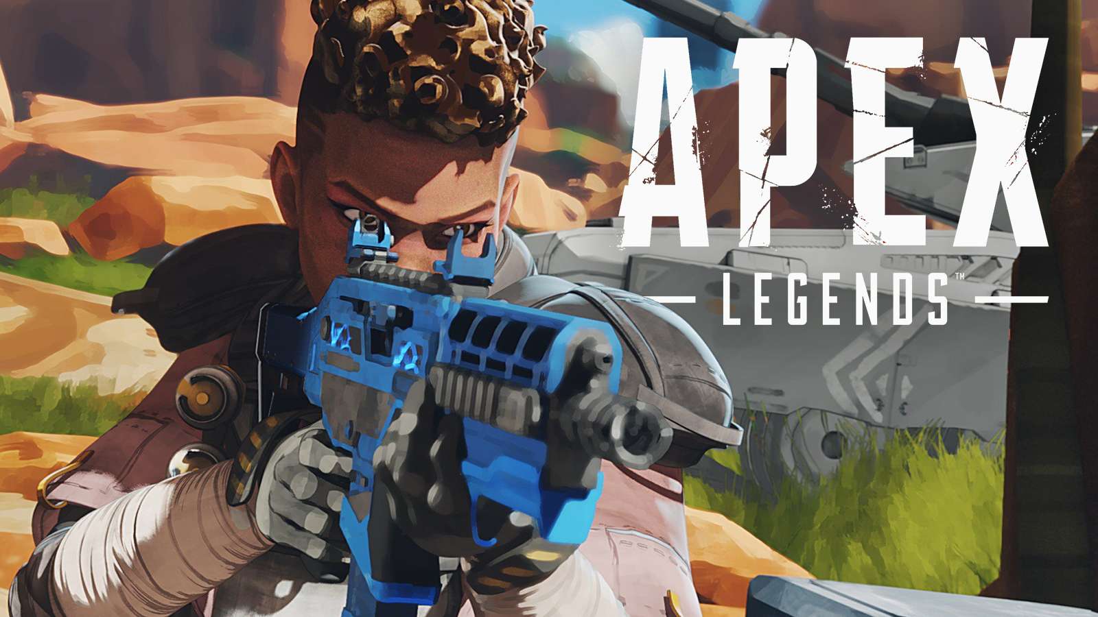 Bangalore shoots a gun in-game Apex Legends damage tracker ticks up.