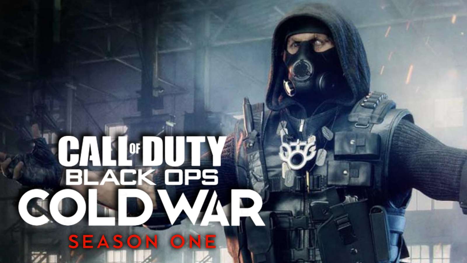 Warzone op Stitch looms over the Black Ops Cold War Season 1 logo.