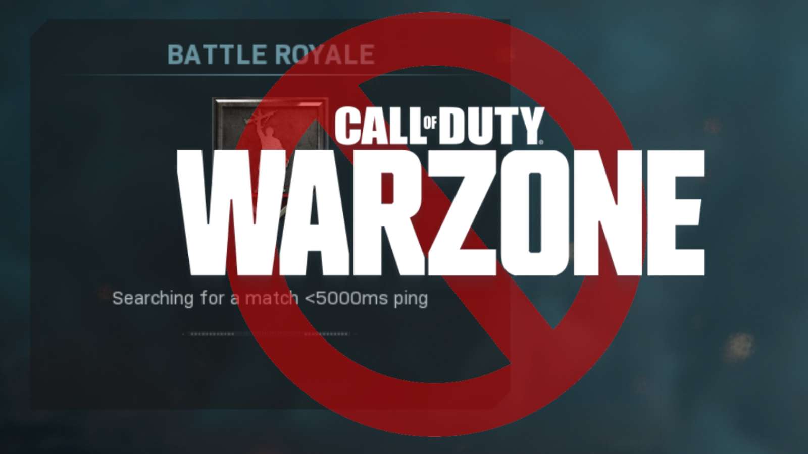 Warzone searching for a game banned