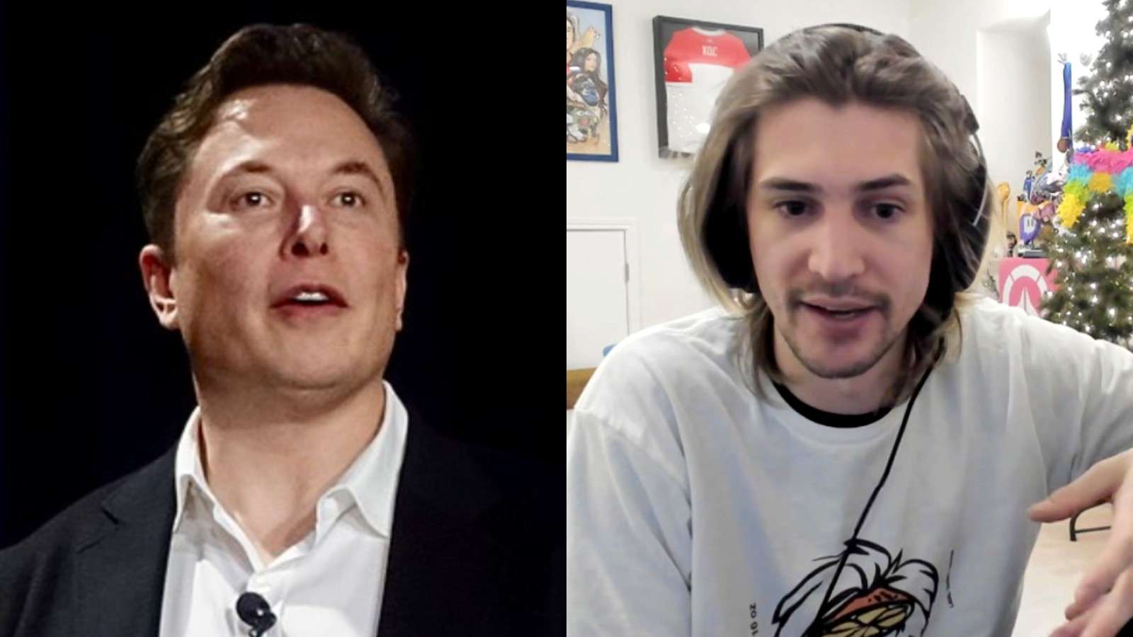 Elon Musk and xQc