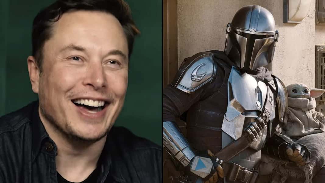 Elon Musk smiling and the Mando